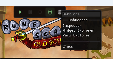 Client overlay settings menu
